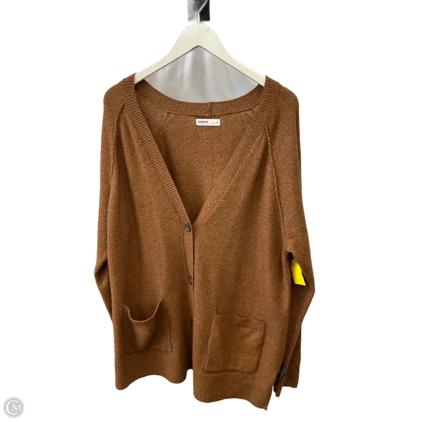 Sweater Cardigan By Sonoma In Brown, Size: Xl