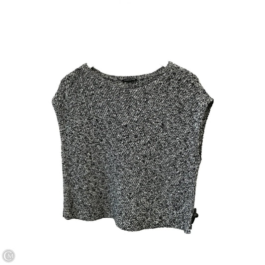 Vest Sweater By Eileen Fisher In Black & White, Size: Xsp
