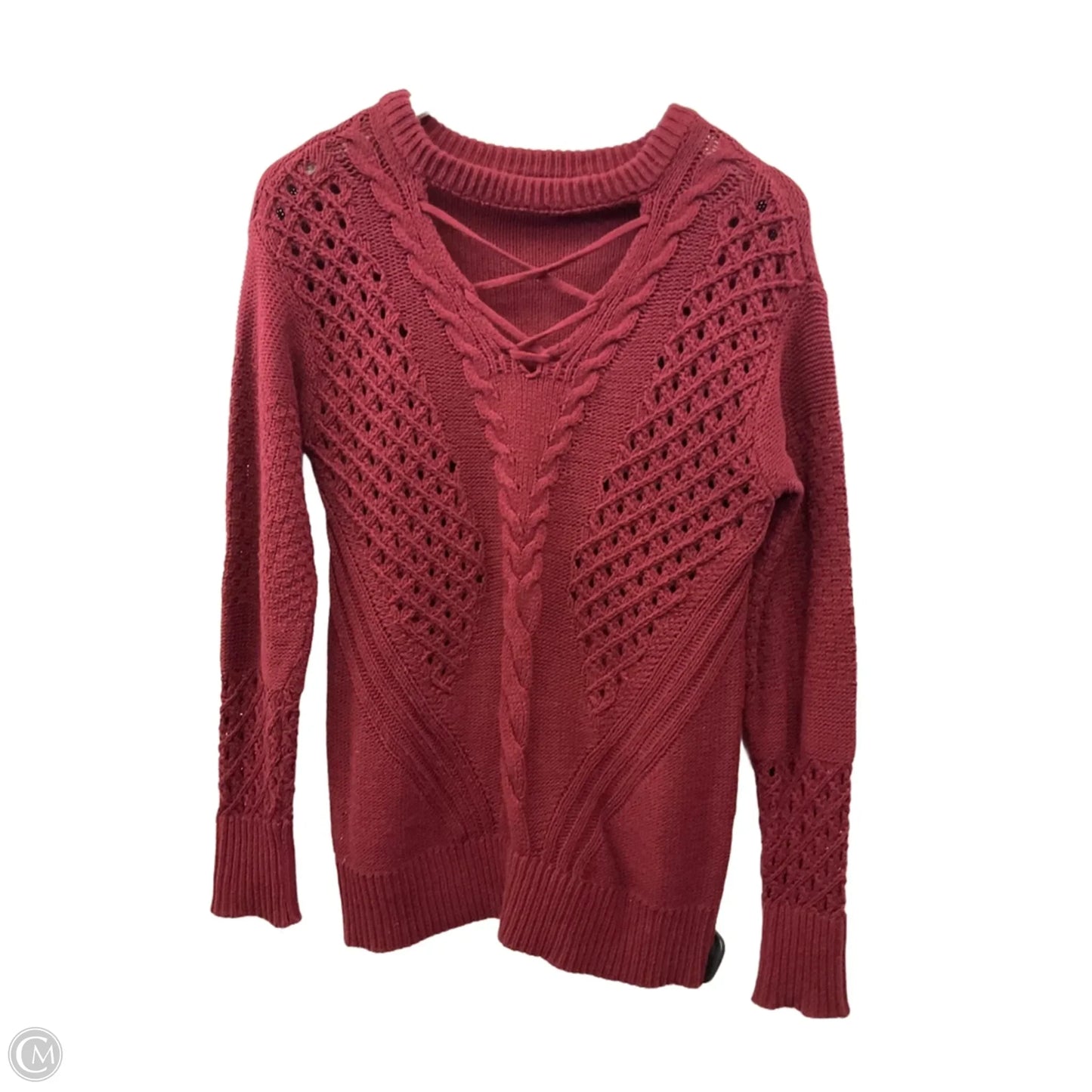 Sweater By Maurices In Maroon, Size: Xs