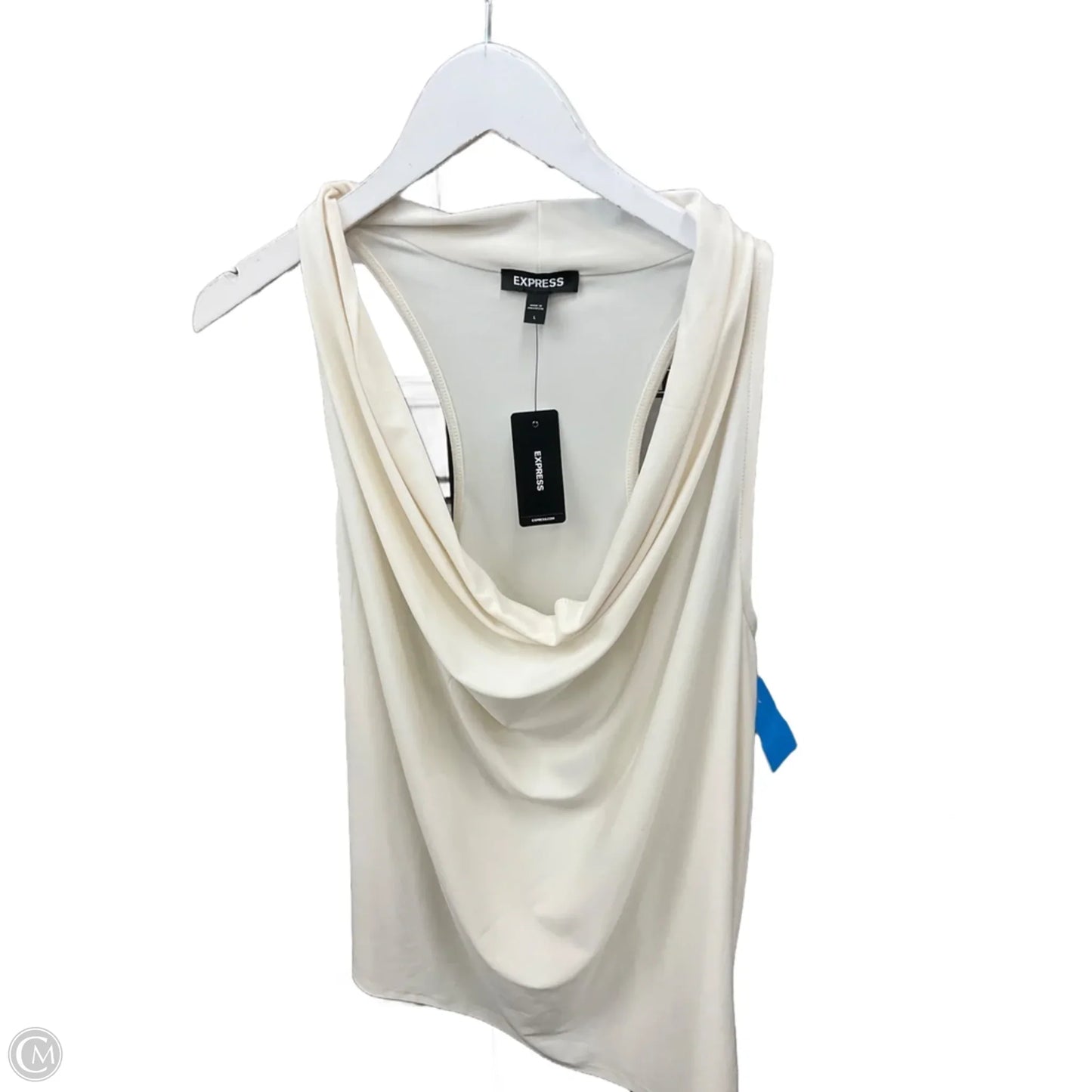 Top Sleeveless By Express In Cream, Size: L