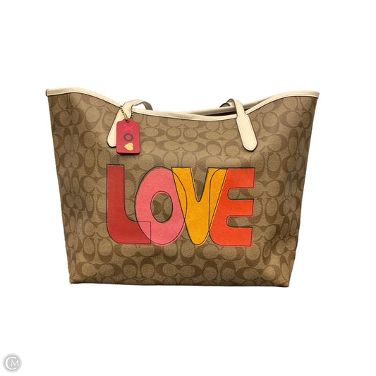 Tote Designer By Coach, Size: Large