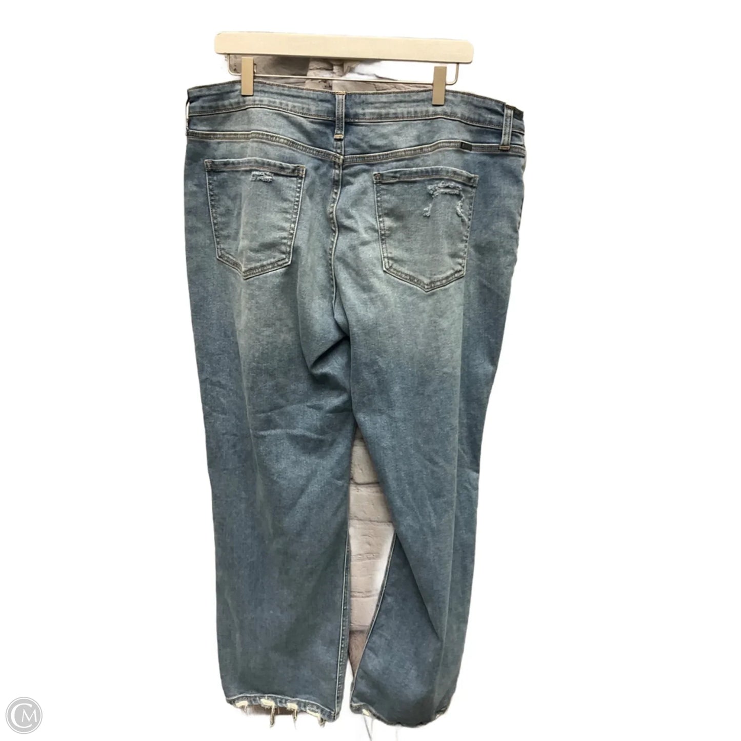 Jeans Wide Leg By Kancan In Blue Denim, Size: 14