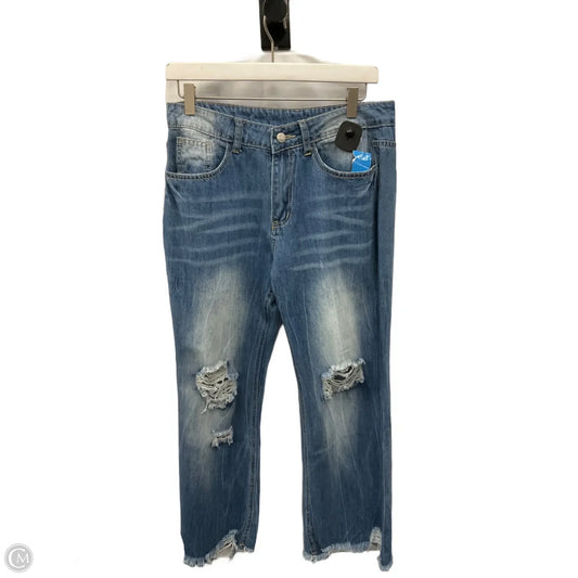 Jeans Cropped By Cmf In Blue Denim, Size: 10