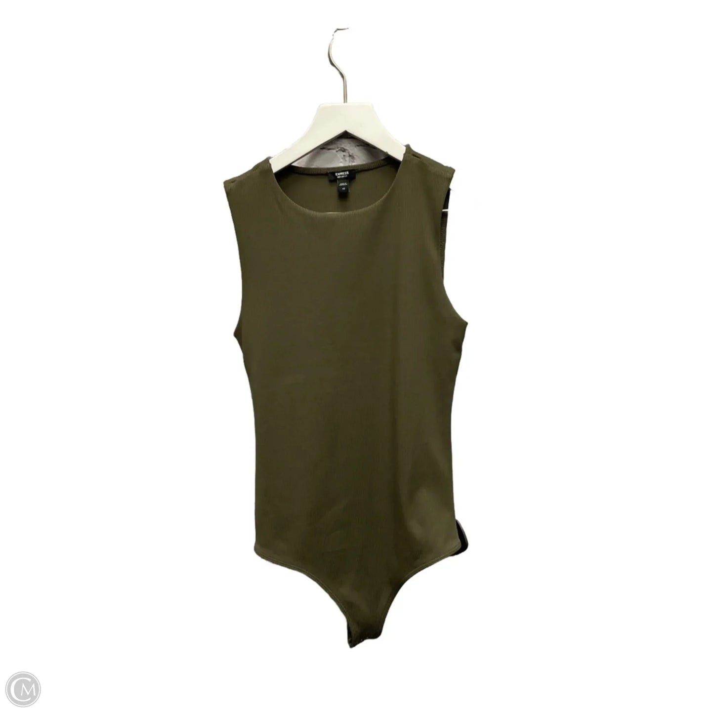 Bodysuit By Express In Green, Size: Xs