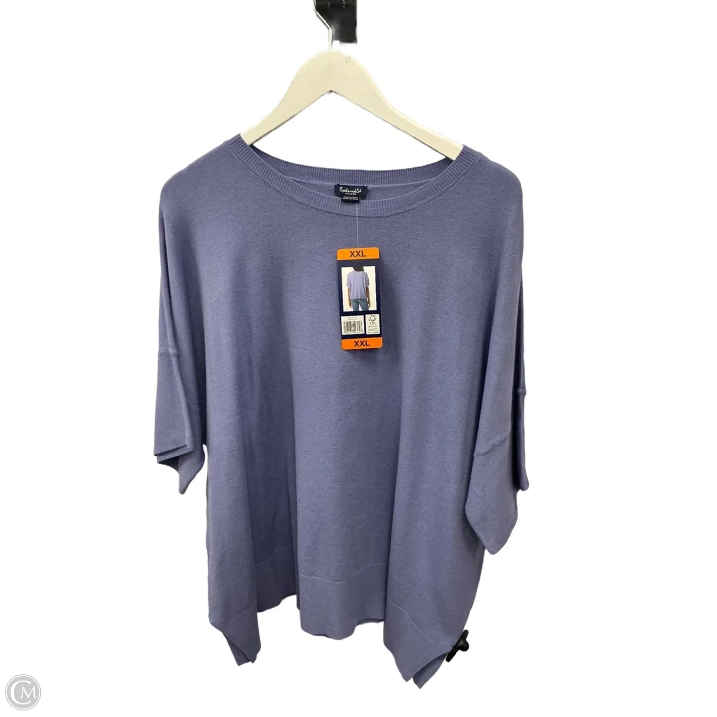 Top Short Sleeve Basic By Splendid In Purple, Size: Xxl