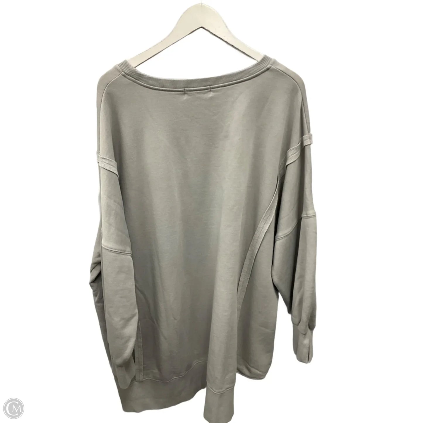 Sweatshirt Crewneck By Clothes Mentor In Grey, Size: 2x