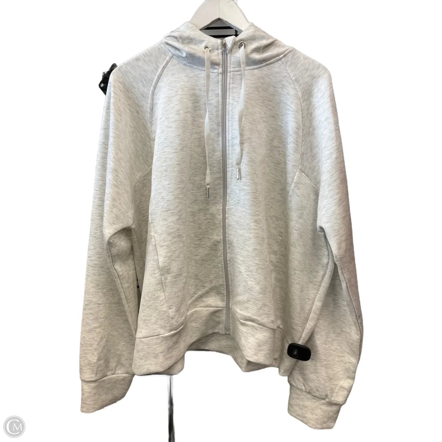Athletic Jacket By Clothes Mentor In Grey, Size: 2x
