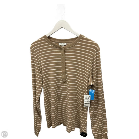 Top Long Sleeve By On 34th In Striped Pattern, Size: Xxl