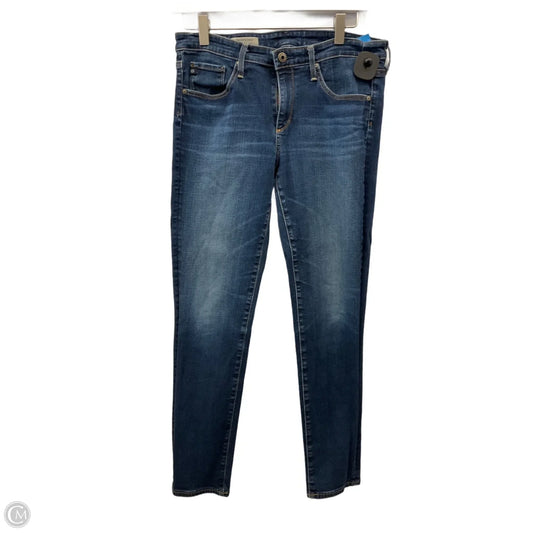 Jeans Skinny By Adriano Goldschmied In Blue Denim, Size: 8