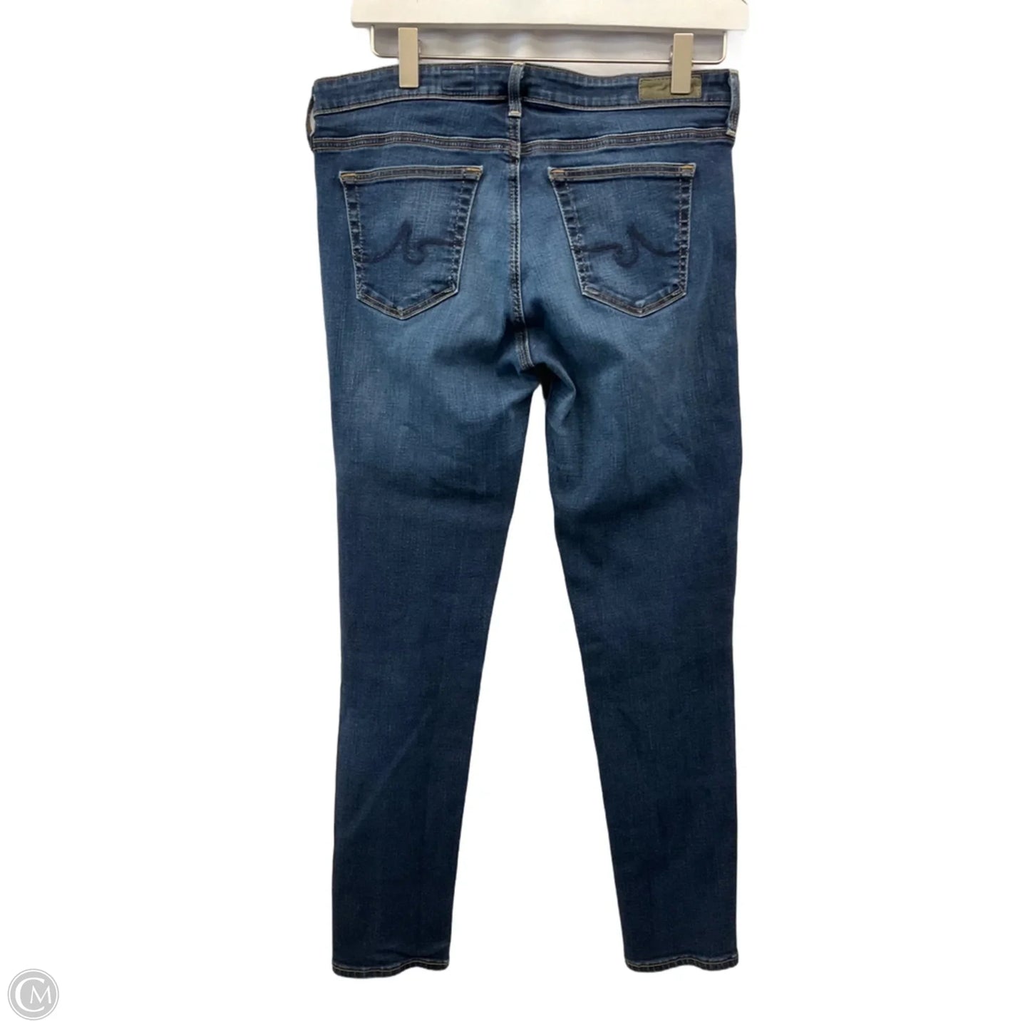 Jeans Skinny By Adriano Goldschmied In Blue Denim, Size: 8