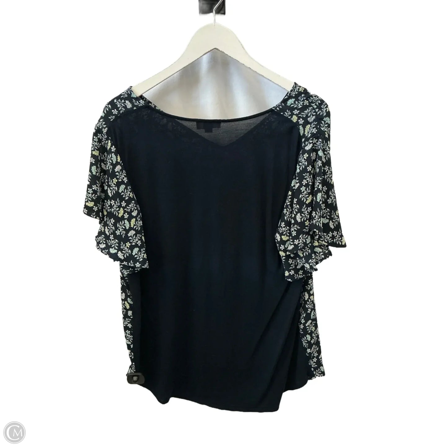 Top Short Sleeve By Loft In Blue, Size: Xl
