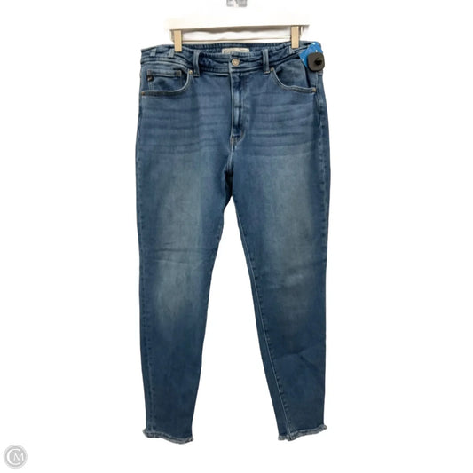 Jeans Skinny By Kancan In Blue Denim, Size: 14