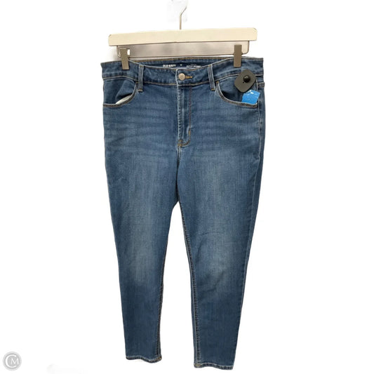 Jeans Skinny By Old Navy In Blue Denim, Size: 10