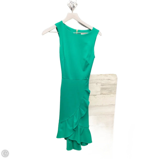 Dress Casual Short By Calvin Klein In Green, Size: Xs