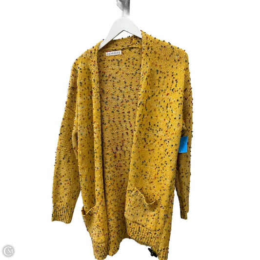 Sweater Cardigan By Blakeley In Yellow, Size: Osfm