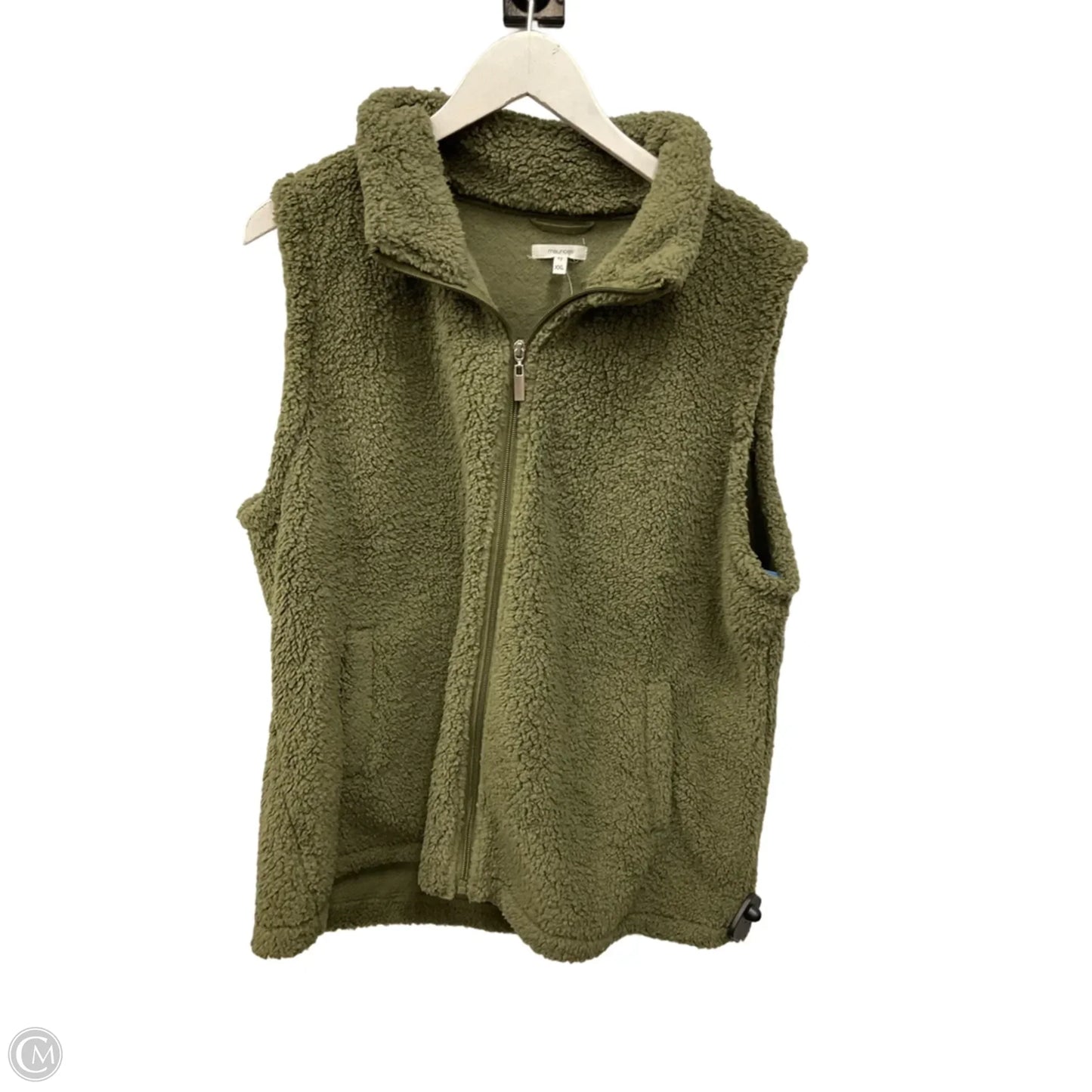 Vest Fleece By Maurices In Green, Size: Xxl