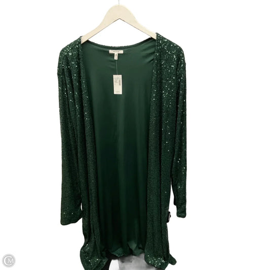 Cardigan By Maurices In Green, Size: 2x
