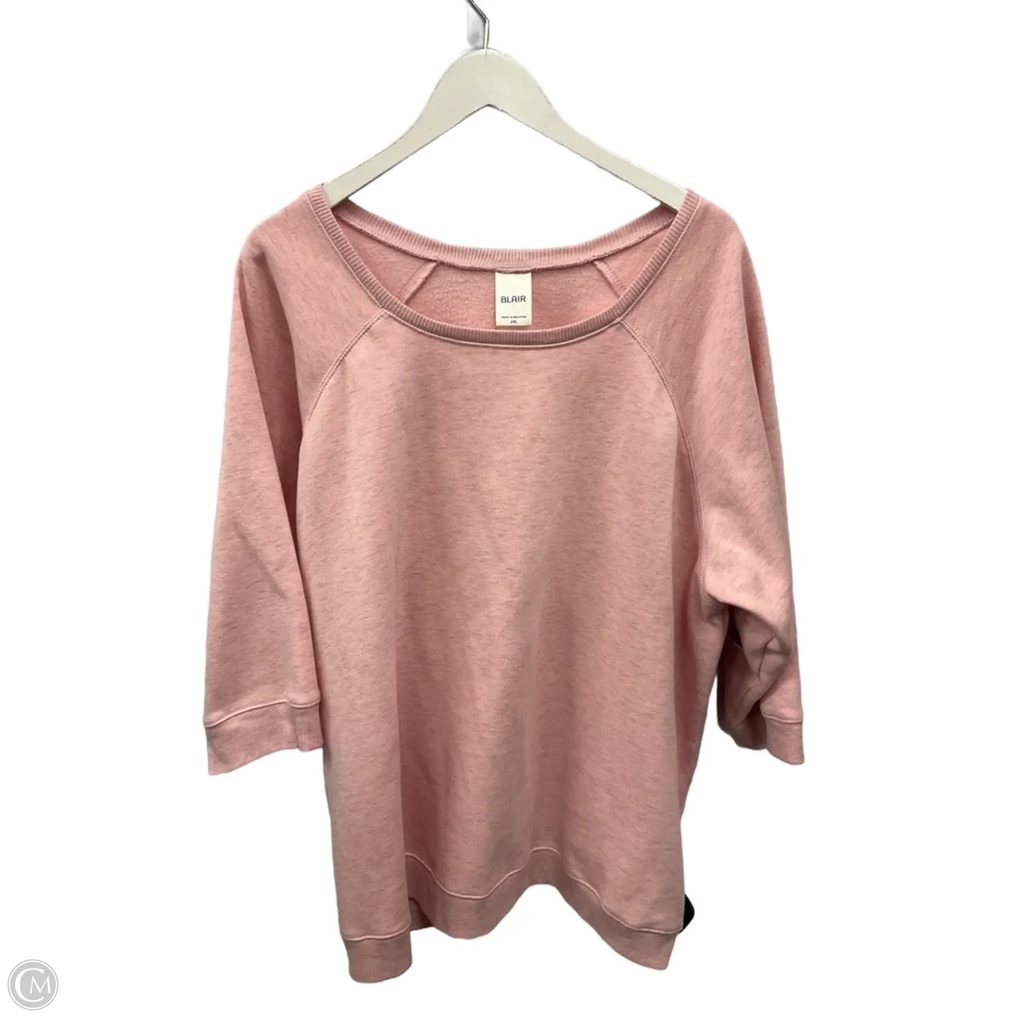 Sweatshirt Crewneck By Blair In Pink, Size: 2x