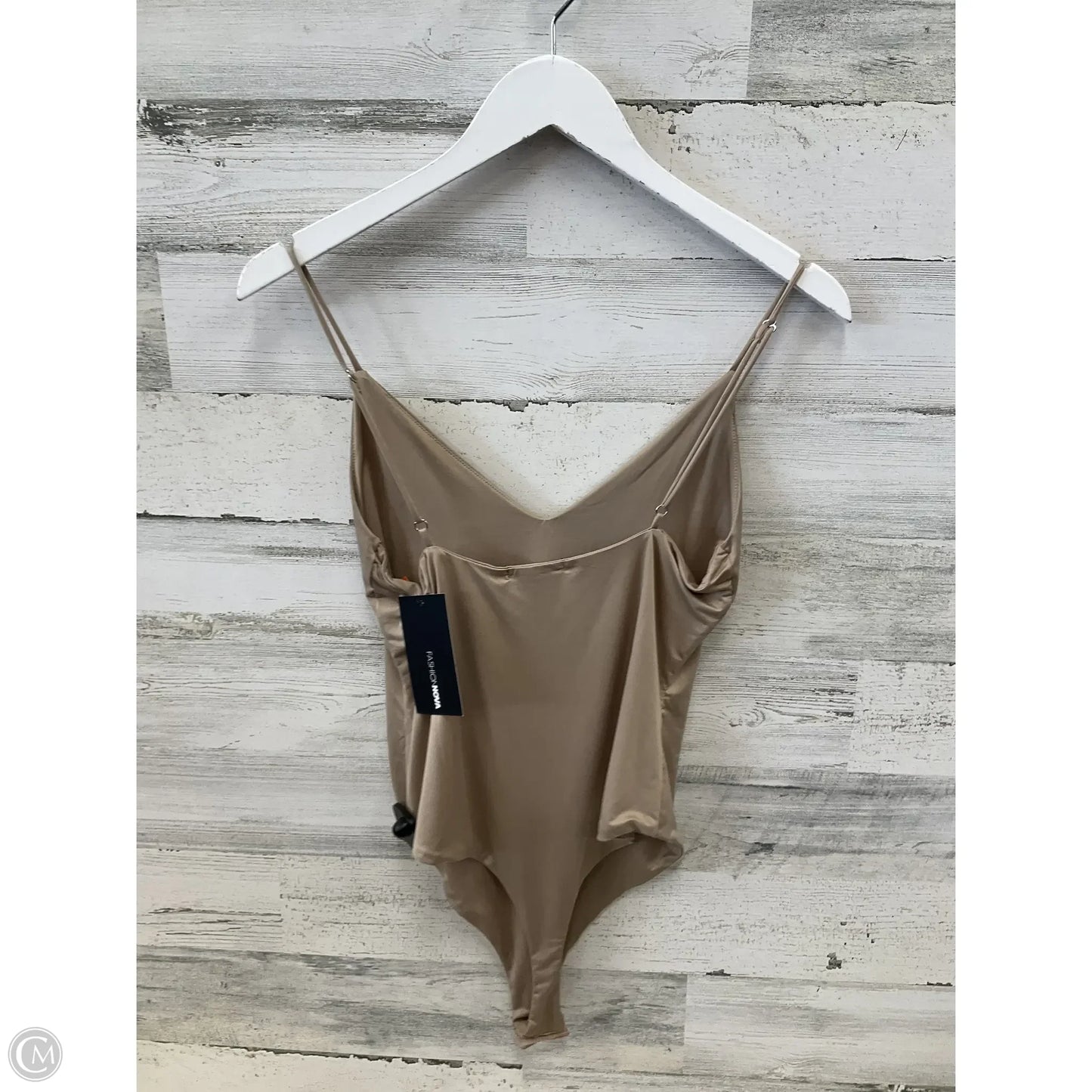 Bodysuit By Fashion Nova In Beige, Size: L