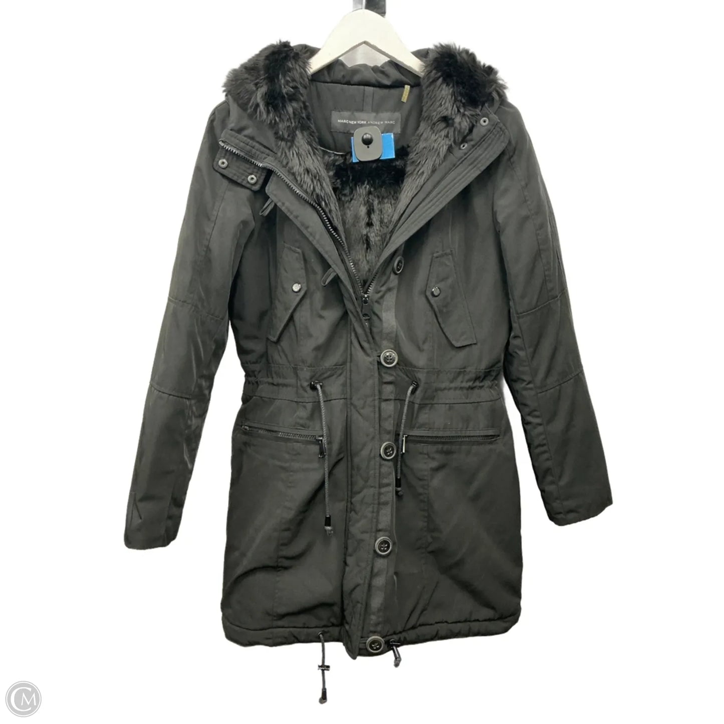 Coat Parka By Marc New York In Black, Size: S