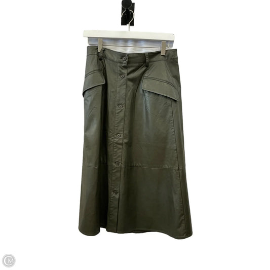 Skirt Midi By Banana Republic In Green, Size: 4