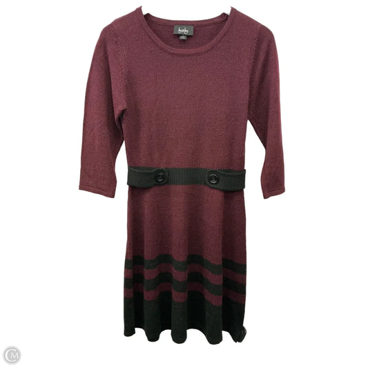 Dress Casual Short By By & By In Maroon, Size: M