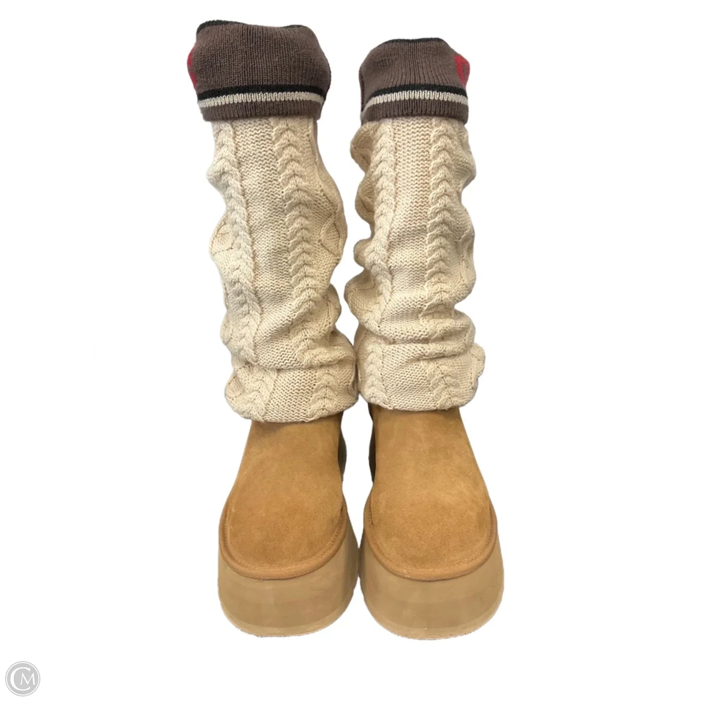 Boots Designer By Ugg In Cream, Size: 7