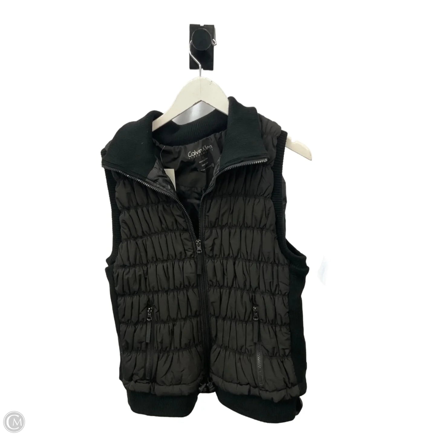 Vest Puffer & Quilted By Calvin Klein Performance In Black, Size: 2x