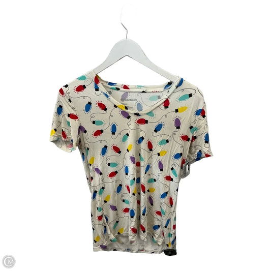 Top Short Sleeve By Cme In Multi-colored, Size: S