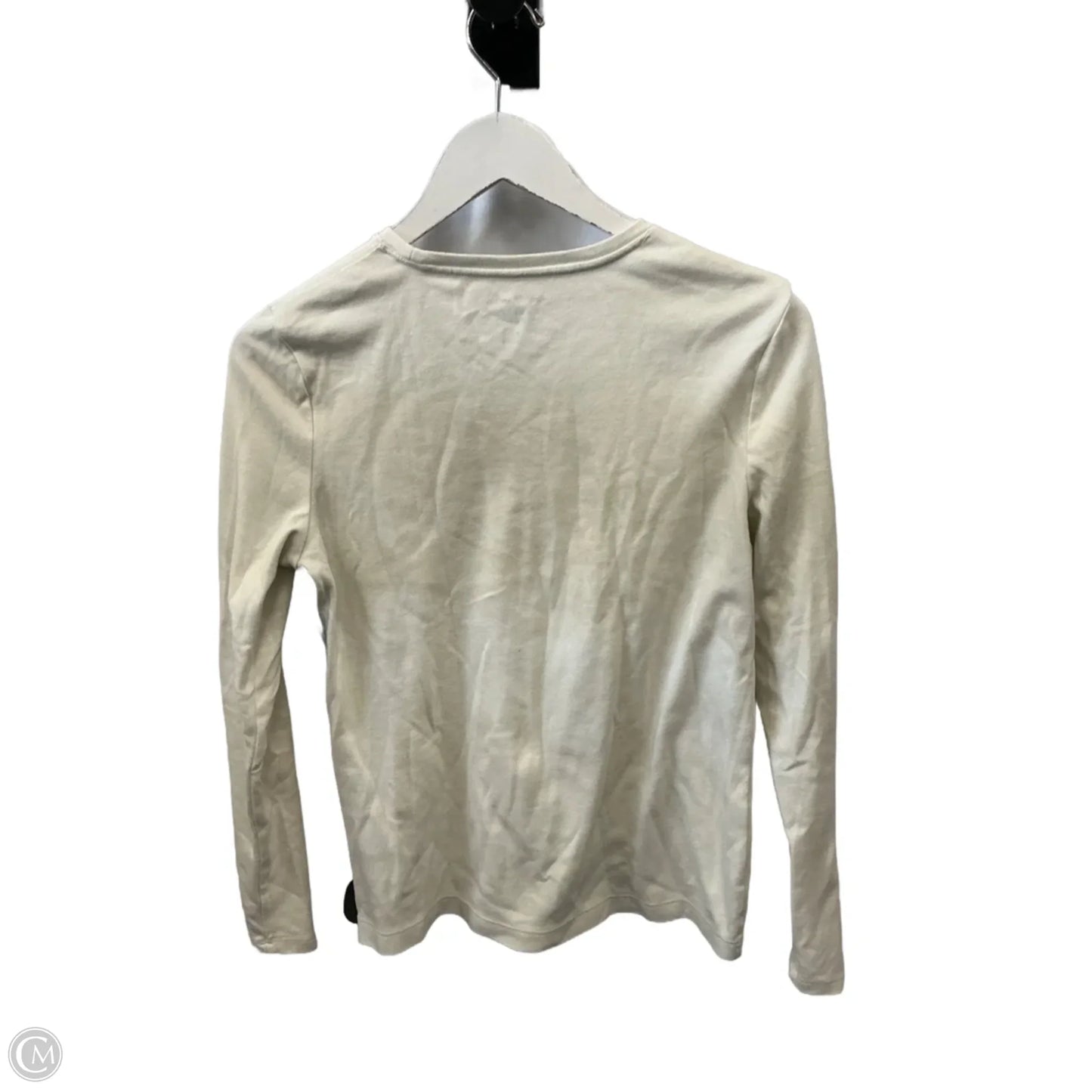 Top Long Sleeve By Croft And Barrow In Cream, Size: S