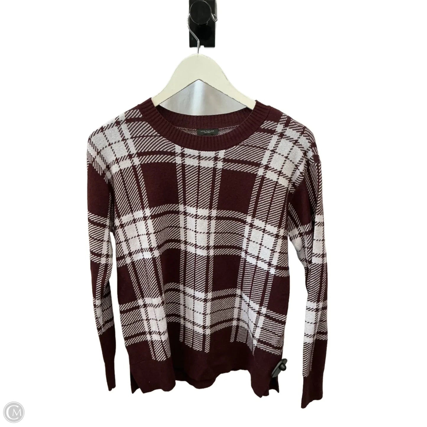 Sweater By Ann Taylor In Maroon, Size: S