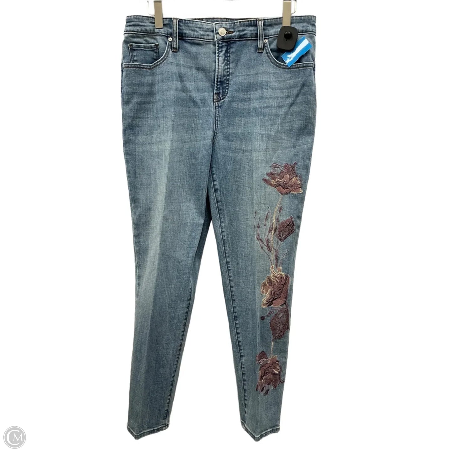 Jeans Skinny By Chicos In Blue Denim, Size: 10