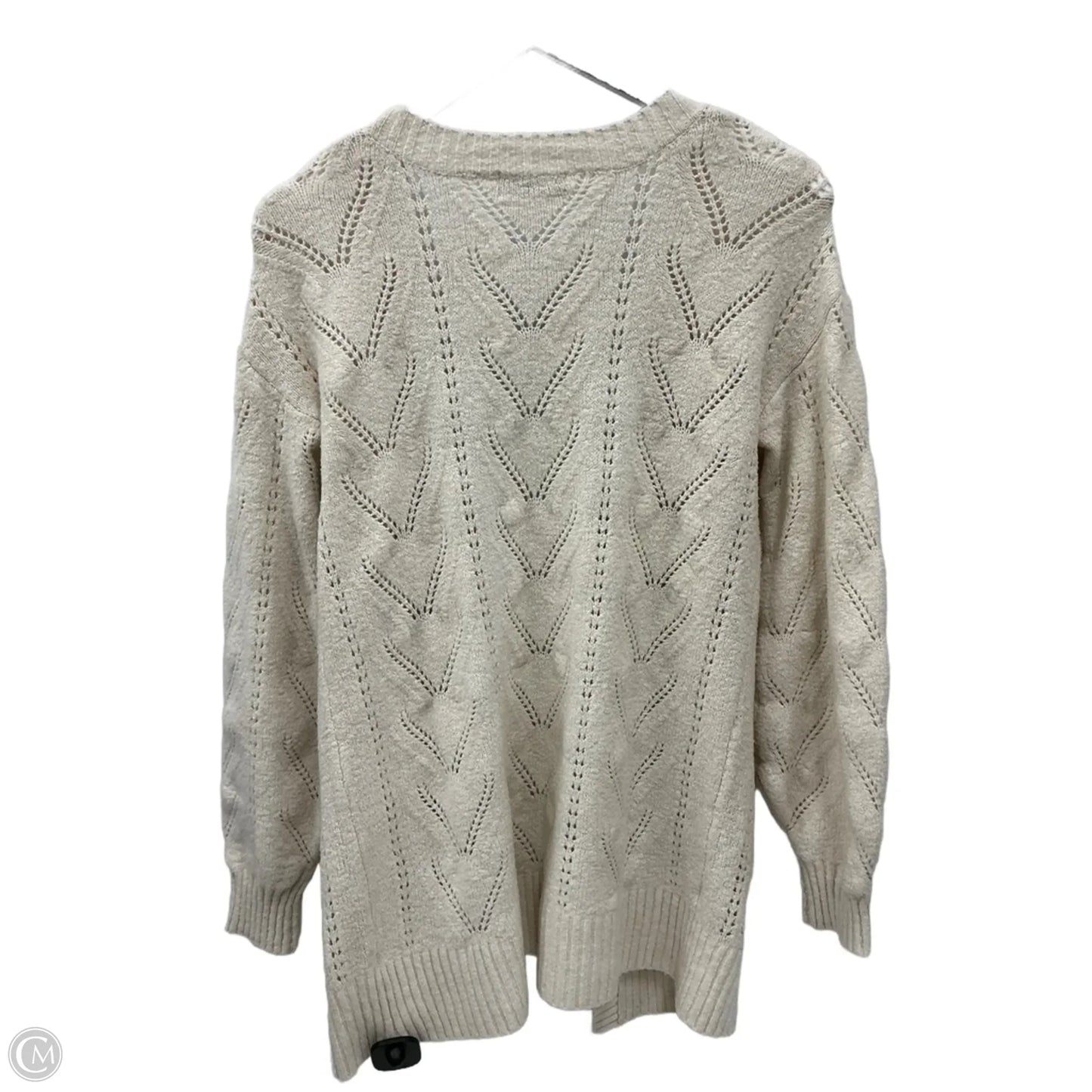 Sweater Cardigan By So In Beige, Size: Xs