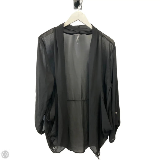 Cardigan By Have In Black, Size: 1x