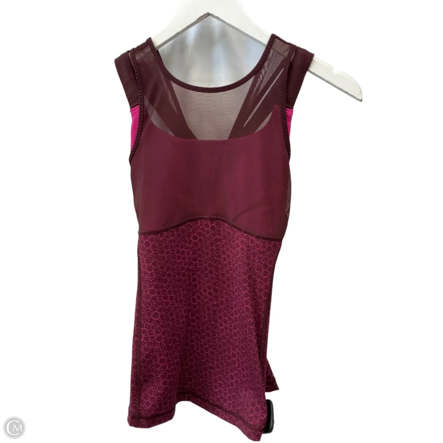 Athletic Tank Top By Lululemon In Maroon, Size: 4