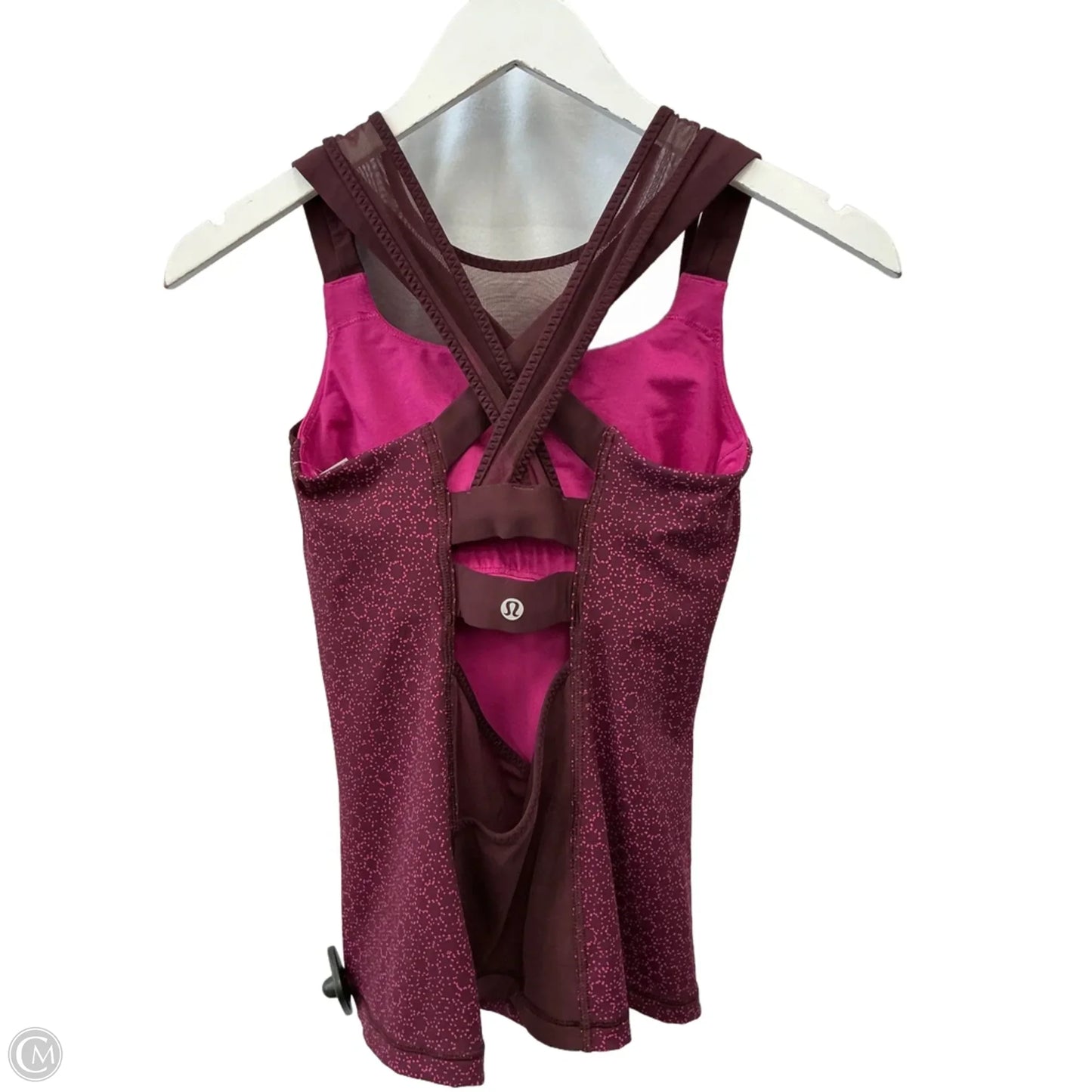 Athletic Tank Top By Lululemon In Maroon, Size: 4