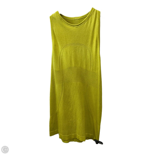 Athletic Tank Top By Lululemon In Yellow, Size: 4
