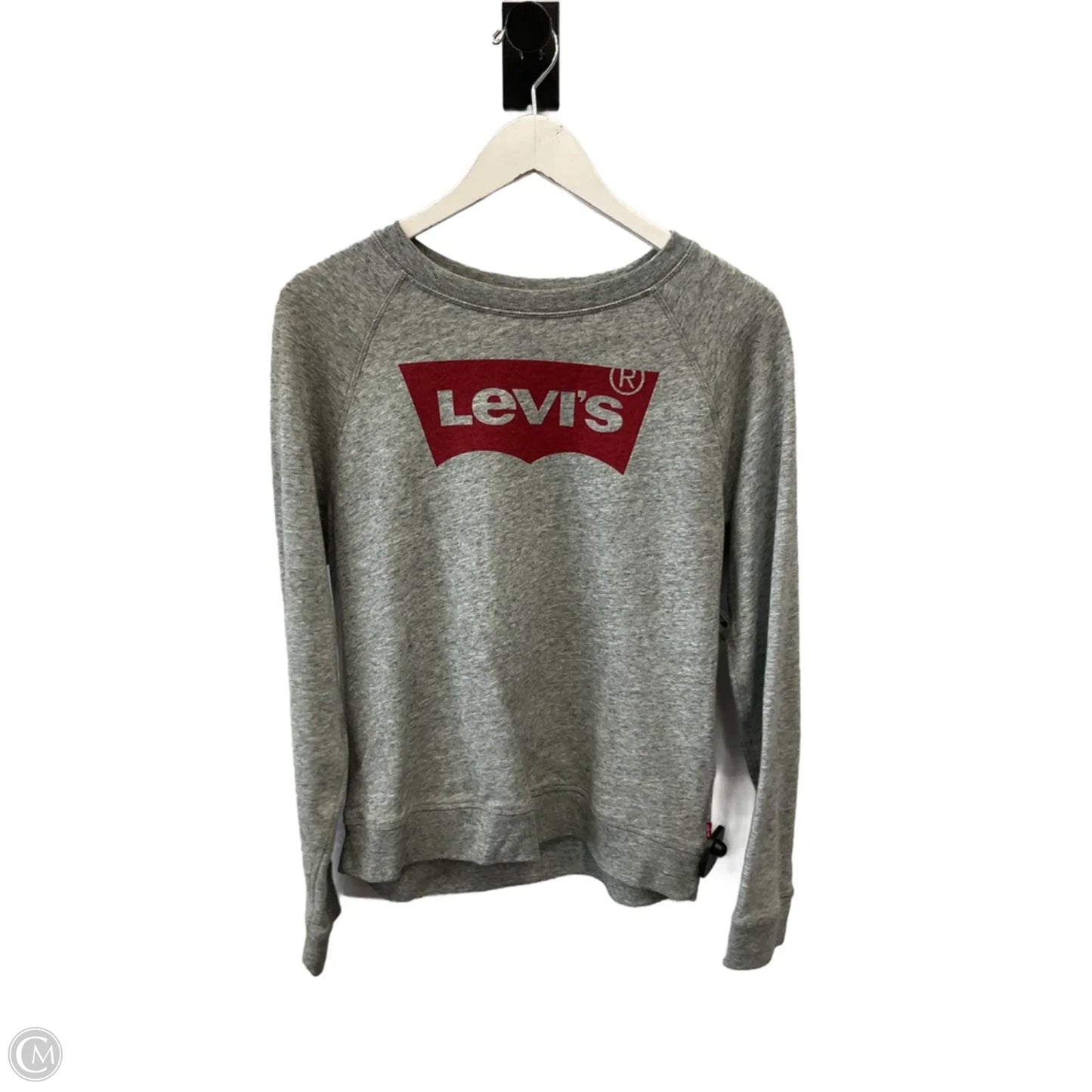 Top Long Sleeve By Levis In Grey, Size: L