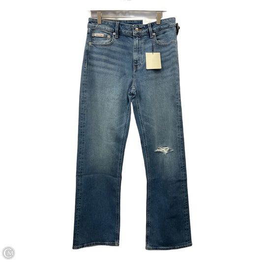 Jeans Straight By Calvin Klein In Blue Denim, Size: 6