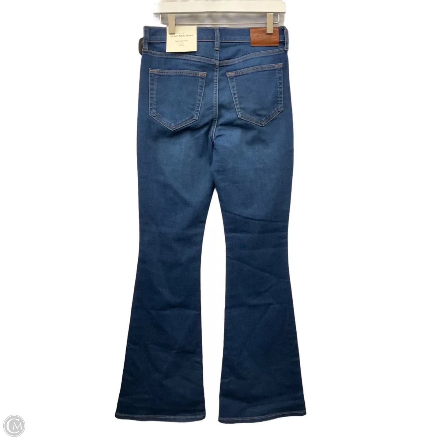 Jeans Flared By Calvin Klein In Blue Denim, Size: 6