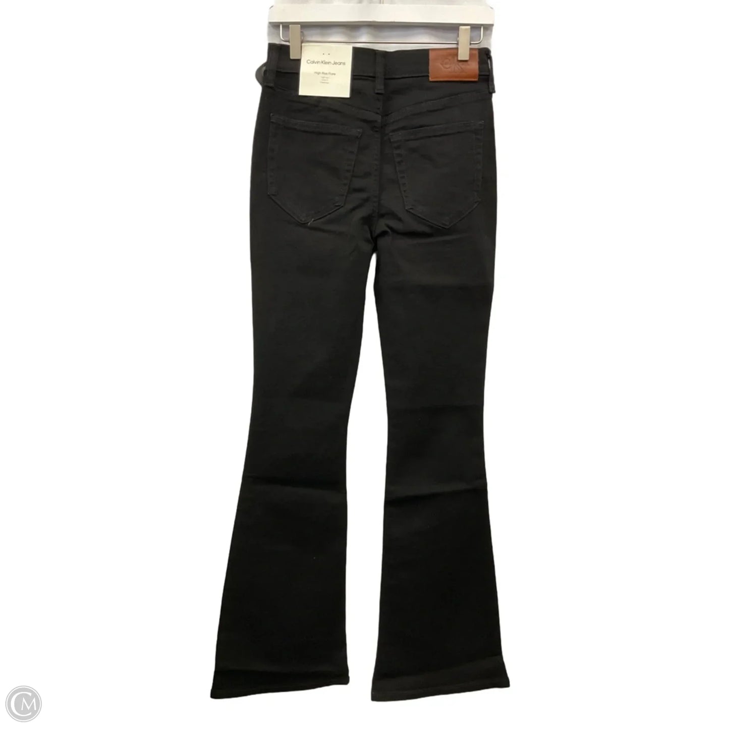 Jeans Flared By Calvin Klein In Black Denim, Size: 4