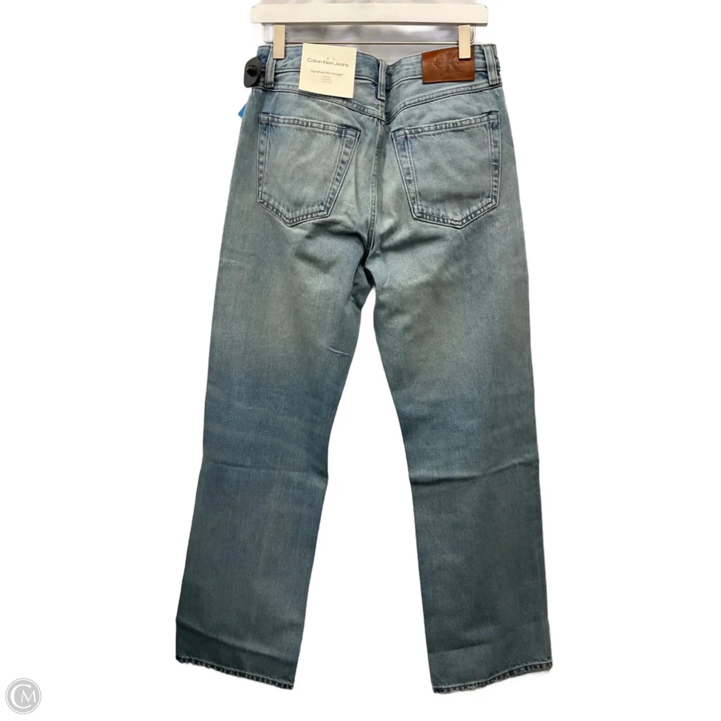 Jeans Straight By Calvin Klein In Blue Denim, Size: 4