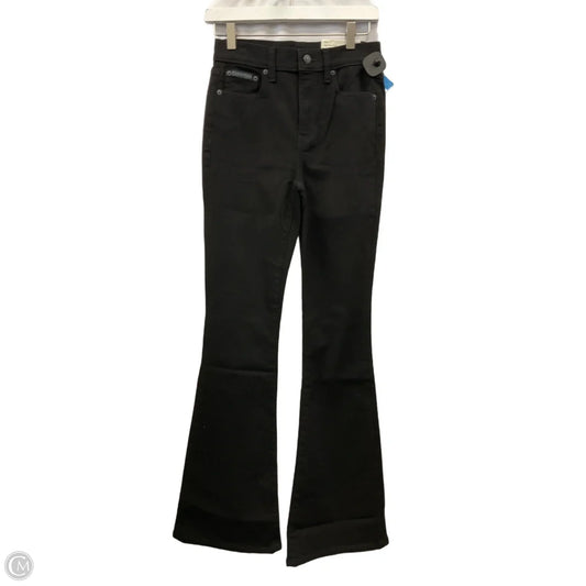 Jeans Flared By Calvin Klein In Black Denim, Size: 2