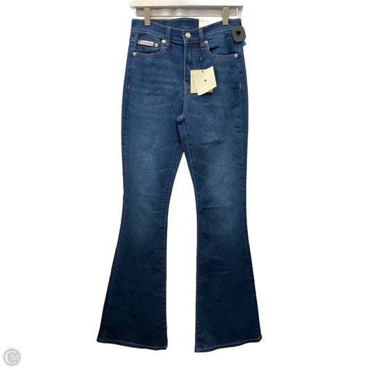 Jeans Flared By Calvin Klein In Blue Denim, Size: 2