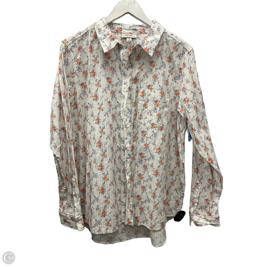 Top Long Sleeve By On 34th In Floral Print, Size: Xl