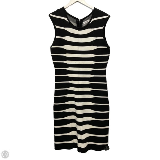 Dress Casual Midi By Calvin Klein In Black, Size: M