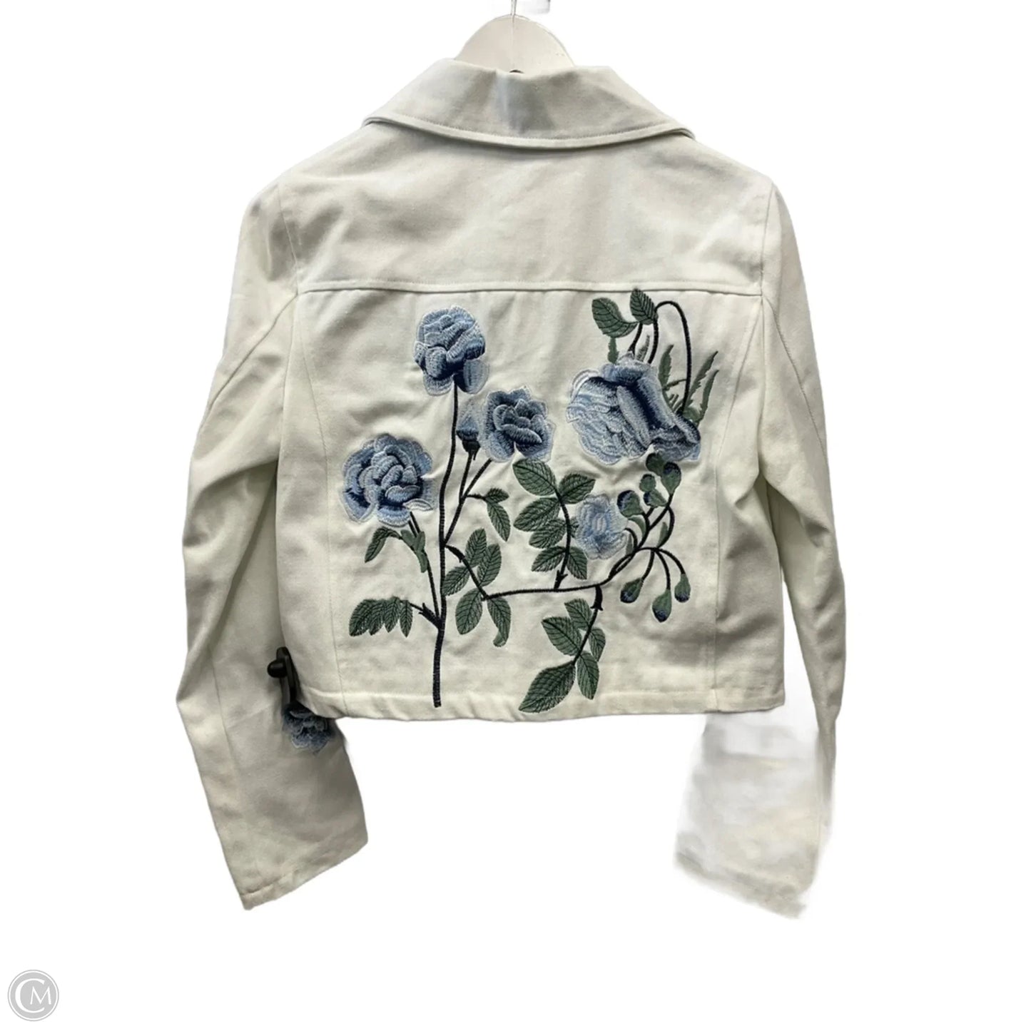 Jacket Denim By Stoosh In White Denim, Size: S