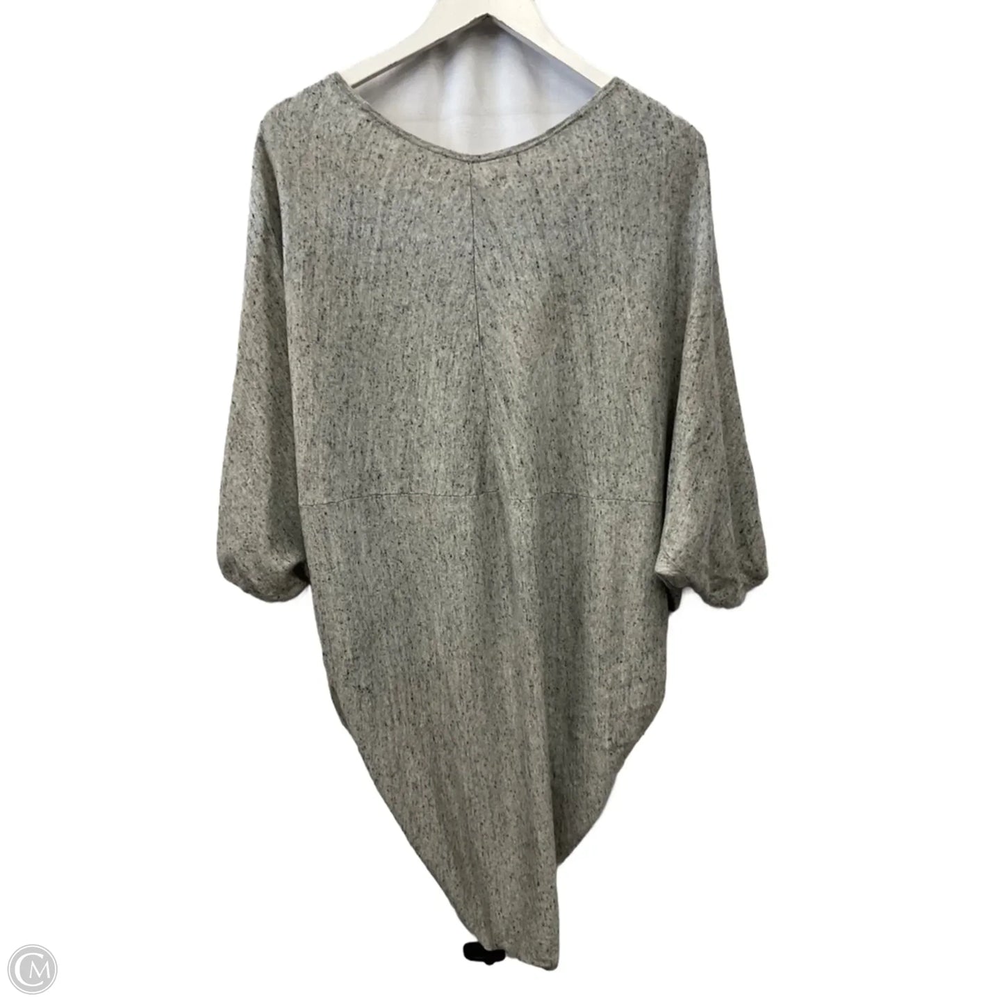 Top Short Sleeve By Max Studio In Grey, Size: L