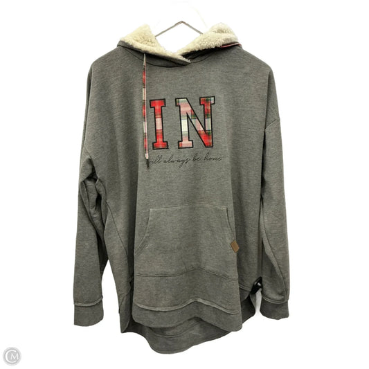 Top Long Sleeve By Maurices In Grey, Size: L