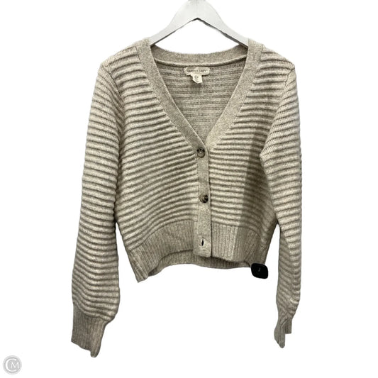 Sweater Cardigan By Happily Grey In Beige, Size: L